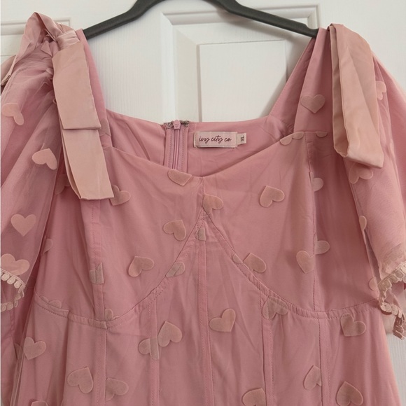 Ivy City Co Dresses & Skirts - NWOT Ivy City Co Blush Heart Appliqué Dress